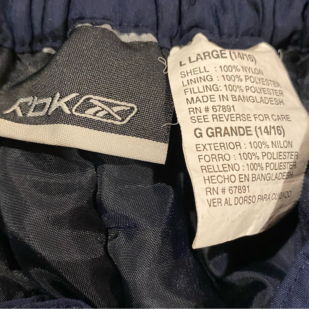 Reebok Snow Pants Boys Large Blue Ski Snowboarding Outdoor - Picture 7 of 7